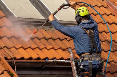Démoussage et hydrofuge de toiture à Loix